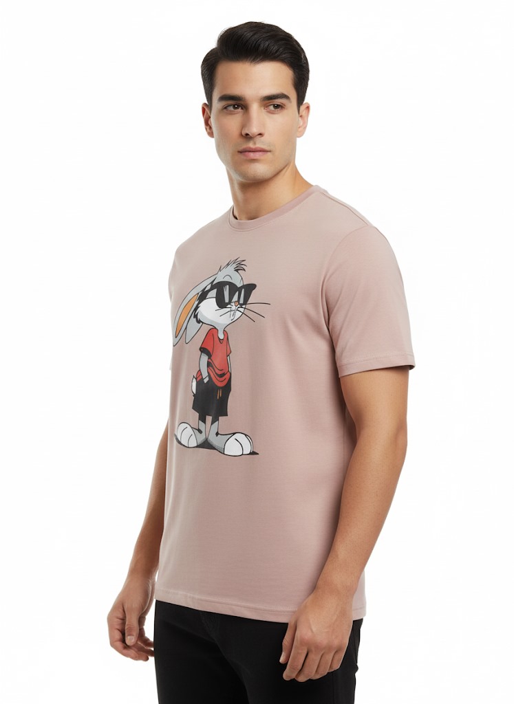 Men’s Stylish Blue Graphic Print "YOUTH" T-Shirt | Casual Slim Fit Round Neck
