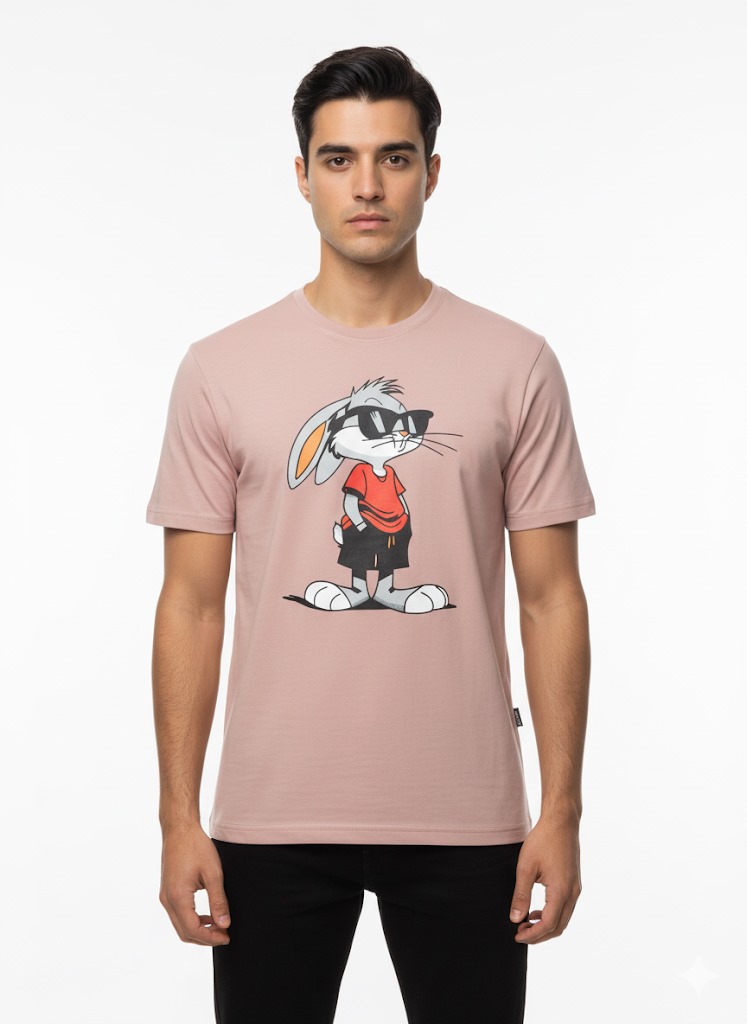 Men’s Stylish Blue Graphic Print "YOUTH" T-Shirt | Casual Slim Fit Round Neck
